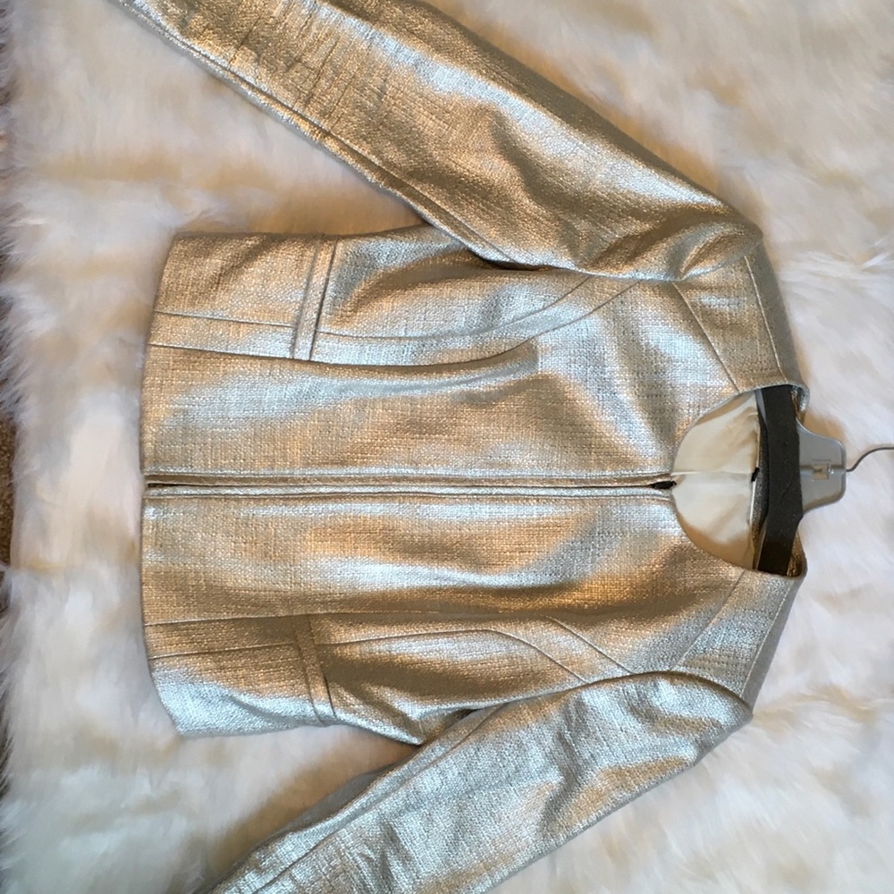 Metallic Silver Jacket
